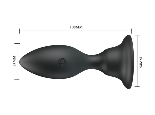 Anal Ve Vajinal Tıkaç Titreşimli Vantuzlu Anal Plug