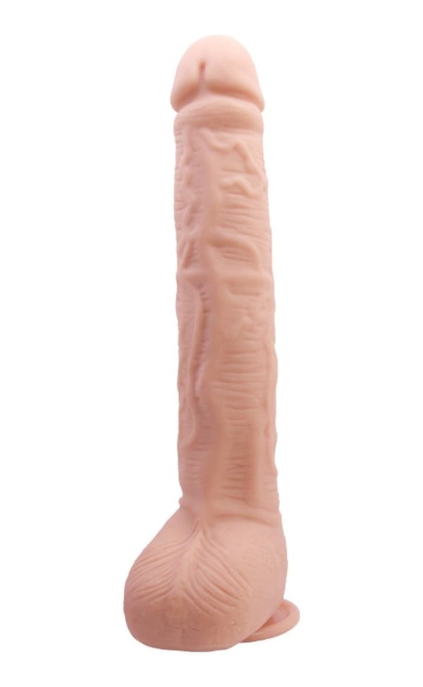 Baile Beautiful 27 Cm Süper Gerçekçi Vantuzlu Damarlı Dev Penis Dildo
