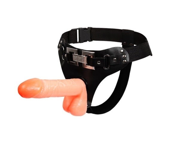 Baile Belden Bağlamalı Protez Penis 18 CM Realistik Vibratör Dildo