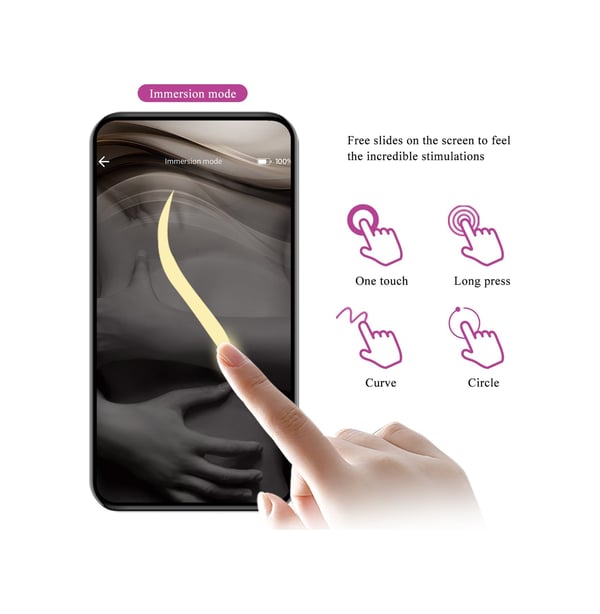 Kavisli G-spot App Vibratör Kadifemsi Yumuşak Doku Ve 12 Titreşim