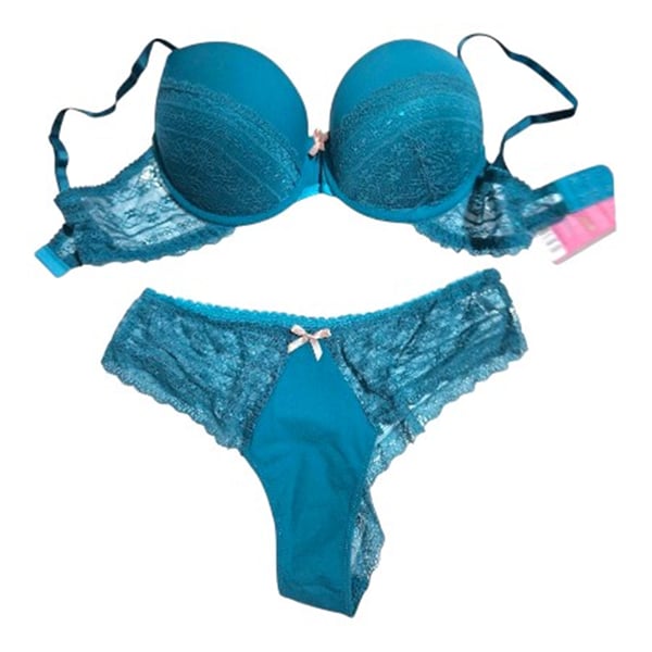 Lora garden Dolgulu Dantelli Slip Siyah Tül 2li Takım 