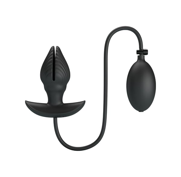 Manson Şişirilebilir Titreşimli Anal Tıkaç Silikon Anal Plug