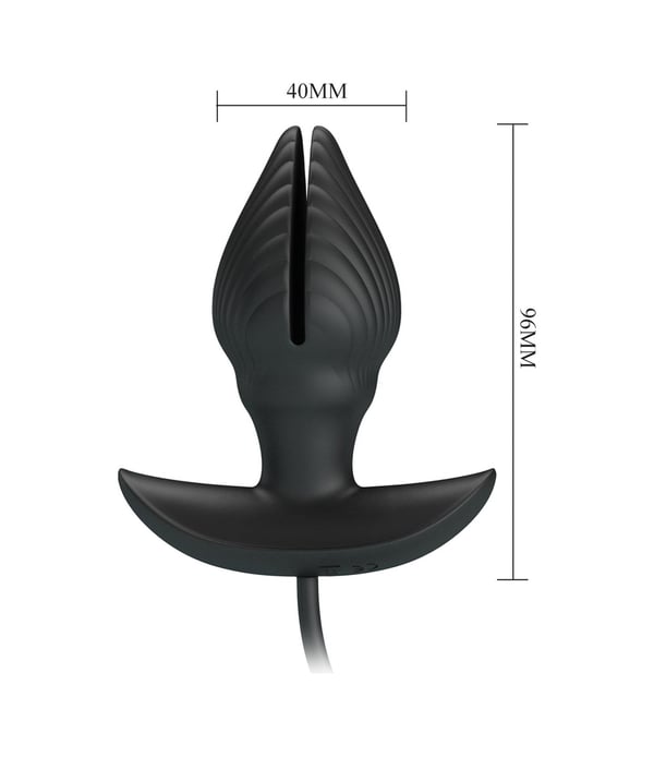 Manson Şişirilebilir Titreşimli Anal Tıkaç Silikon Anal Plug