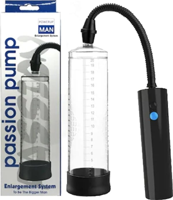 Passion Pump Power Up 22 Cm Usb Şarjlı Emiş Gücü Yüksek Penis Vakum Pompası