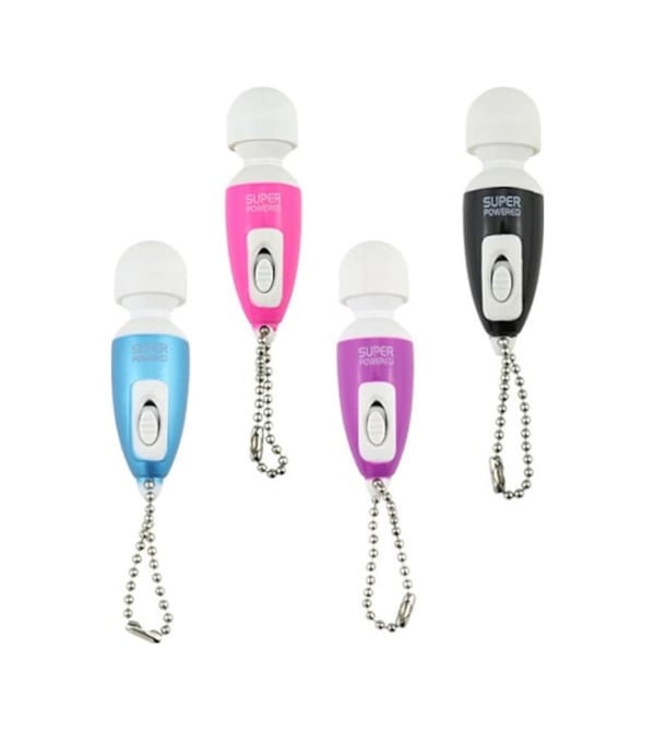 Powered 6 Cm Mini Vibratör Mastürbatör Anahtarlık Vibratör Mor
