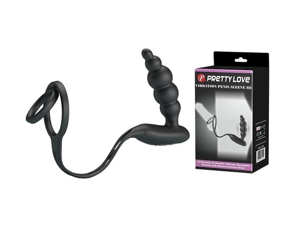 Pretty Love 12 Titreşimli Stimülatör Tasarım Harikası Penis Halkası Ve Anal Plug