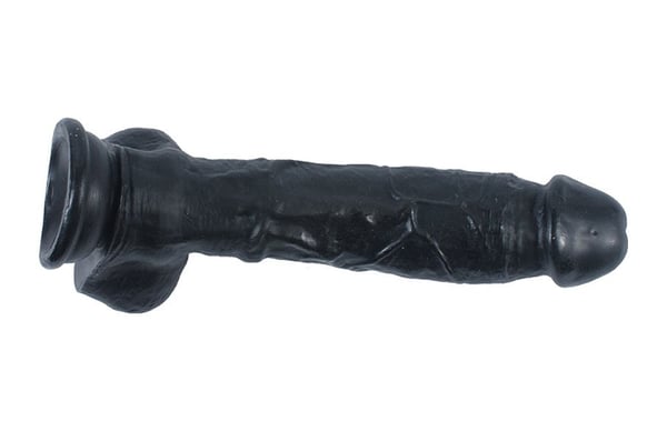 Tam Realistik 17 CM Vantuzlu Gerçekçi Ten Dokusunda Yapay Siyah Zenci Dildo Penis