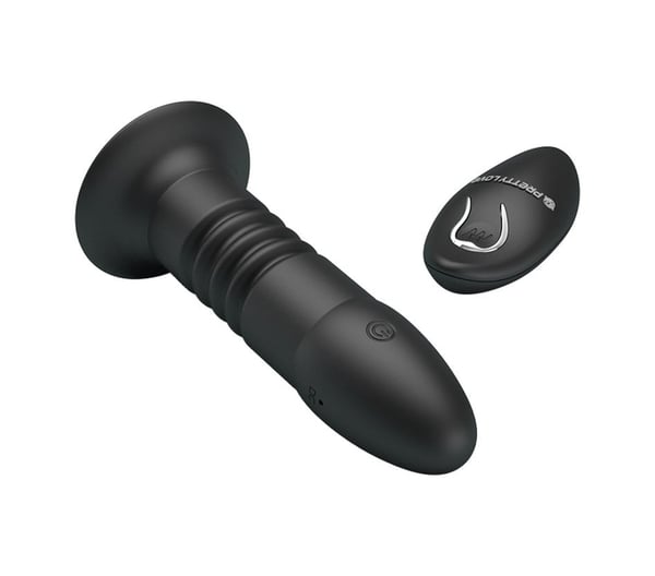 Uzaktan Kumandalı 4 Titreşim & 4 İleri Geri Hareketli USB Şarjlı Anal Plug