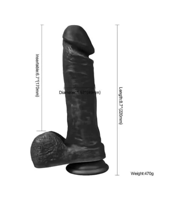 Wolf King 22 Cm Kalın Zenci Penis Et Dokusu Süper Realistik Dildo
