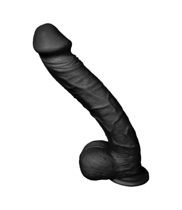 Zenci Dev Gladyatör 33 CM Realistik Penis Gerçek Görünümlü Dildo
