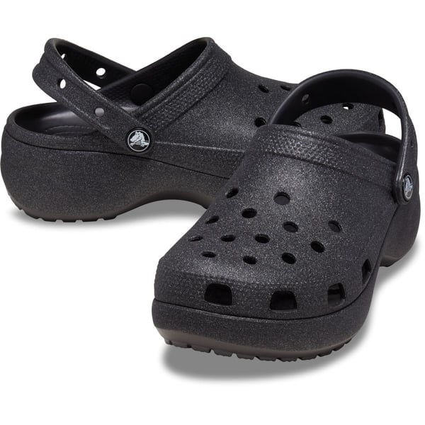 CROCS CLASSIC PLATFORM GLITTER CLOGW SİMLİ KADIN TOPUKLU TERLİK 207241