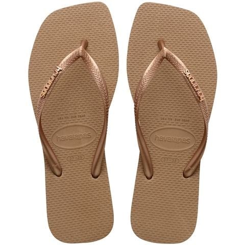 HAVAİANAS SQUARE LOGO METALLIC KADIN PARMAK ARASI TERLİK 4148257