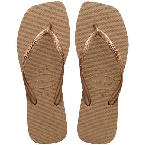 HAVAİANAS SQUARE LOGO METALLIC KADIN PARMAK ARASI TERLİK 4148257