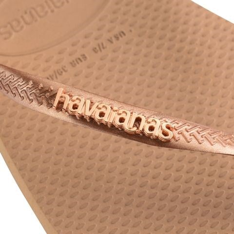 HAVAİANAS SQUARE LOGO METALLIC KADIN PARMAK ARASI TERLİK 4148257