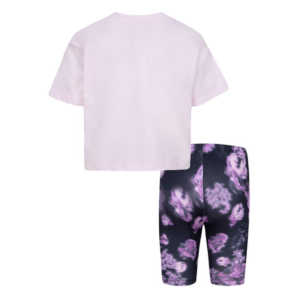 NIKE BOXY TEE & BIKE SHORT SET KIZ ÇOCUK TİŞÖRT ŞORT TAKIM (1-4 YAŞ)