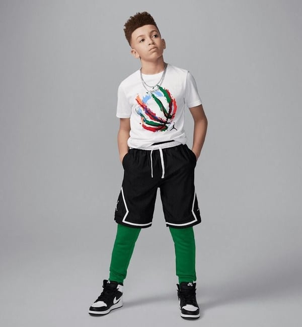 NIKE JORDAN JDB BBALL FIRE SS TEE ERKEK ÇOCUK TİŞÖRT