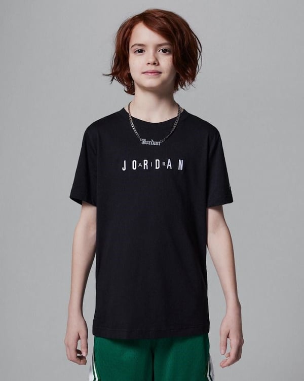 NIKE JORDAN JDB MJ WORDMARK EMB CREW ERKEK ÇOCUK TİŞÖRT 95D634