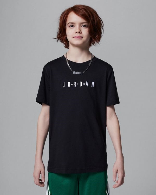 NIKE JORDAN JDB MJ WORDMARK EMB CREW ERKEK ÇOCUK TİŞÖRT 95D634