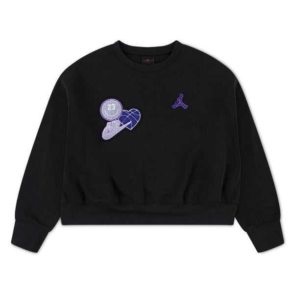 NIKE JORDAN JDG BLUE JEANS & BLING FLC CRE KIZ ÇOCUK SWEATSHİRT 45F195