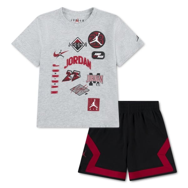 NIKE JORDAN MJ DYNASTY MESH PATCH SET ERKEK ÇOCUK TİŞÖRT-ŞORT TAKIM 85F561