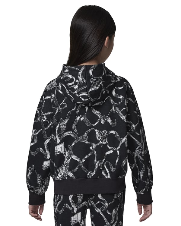 NIKE JORDAN WJ BRKLN LN FLC AOP PO HOODIE KIZ ÇOCUK SWEATSHIRT