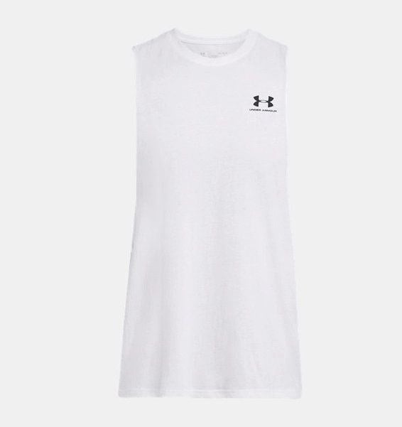UA LEFT CHEST CUT OFF TANK ERKEK ATLET 1329286