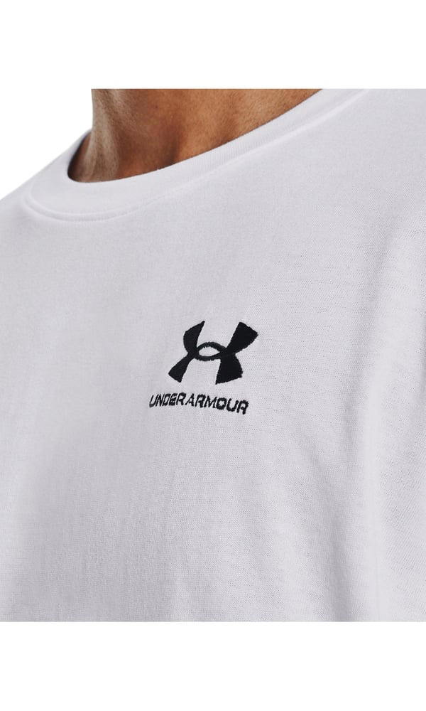 UA M LOGO EMB HEAVYWEIGHT SS ERKEK TİŞÖRT 1373997