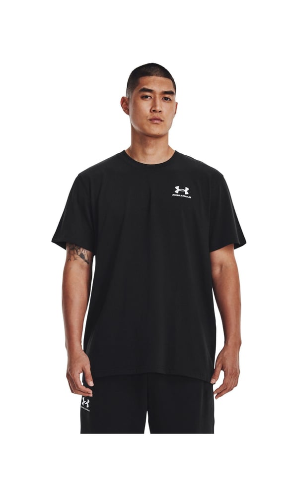 UA M LOGO EMB HEAVYWEIGHT SS ERKEK TİŞÖRT 1373997