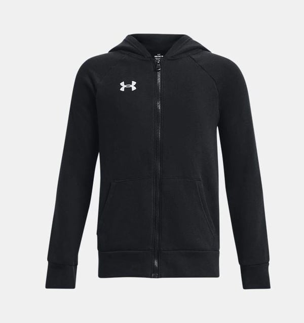 UA RIVAL FLEECE FZ HOODİE ERKEK ÇOCUK PAMUKLU ŞARDONSUZ CEKET 1379794