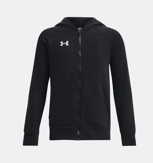 UA RIVAL FLEECE FZ HOODİE ERKEK ÇOCUK PAMUKLU ŞARDONSUZ CEKET 1379794