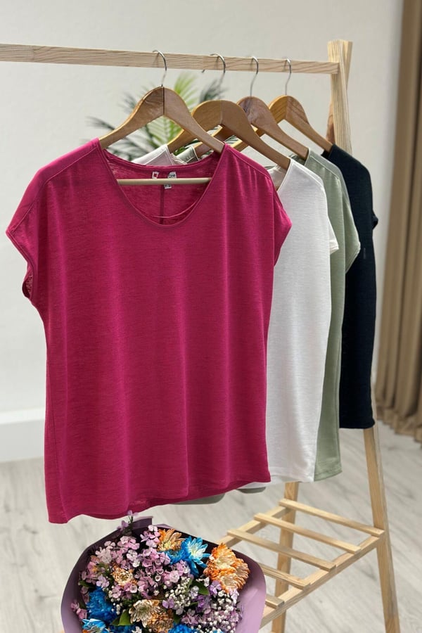 Orj. Marka Kayık Yaka Bluz Beyaz