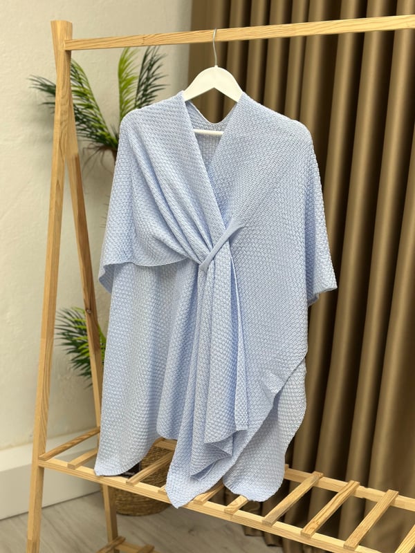 Tasarım Merserize Panço Bebe Mavi