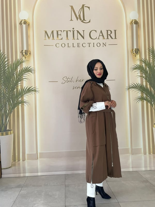 Misswhence Desenli Astar ve Fermuar Detaylı Truvakar Yelek 40700