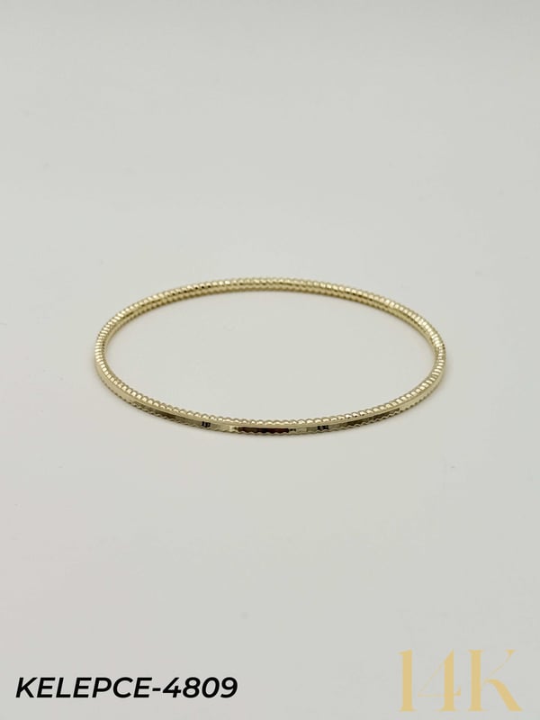 14K Bilezik (Tekli satılmaktadır) 6.5 Boy // KELEPCE-4809KELEPCE-4809