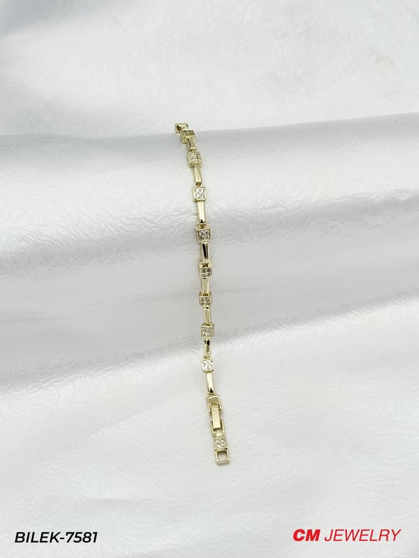 14K CM Bileklik // BILEK-7581BILEK-7581