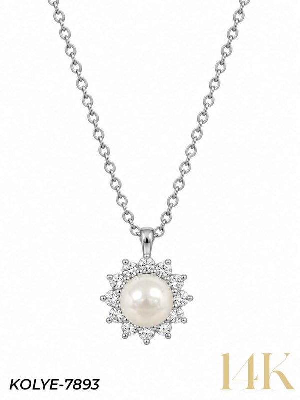 14K İnci Kolye 45 cm // KOLYE-7893KOLYE-7893