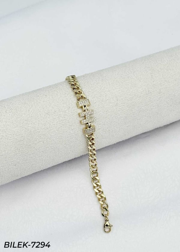 14K Kuyumcu Model Harf Bileklik // BILEK-7294BILEK-7294