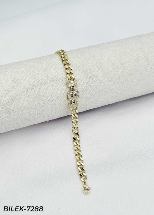 14K Kuyumcu Model Harf Bileklik // BILEK-7288BILEK-7288