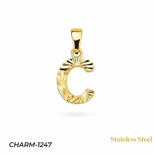 14K Kuyumcu Model Harf Kolye (C) // CHARM-1247CHARM-1247