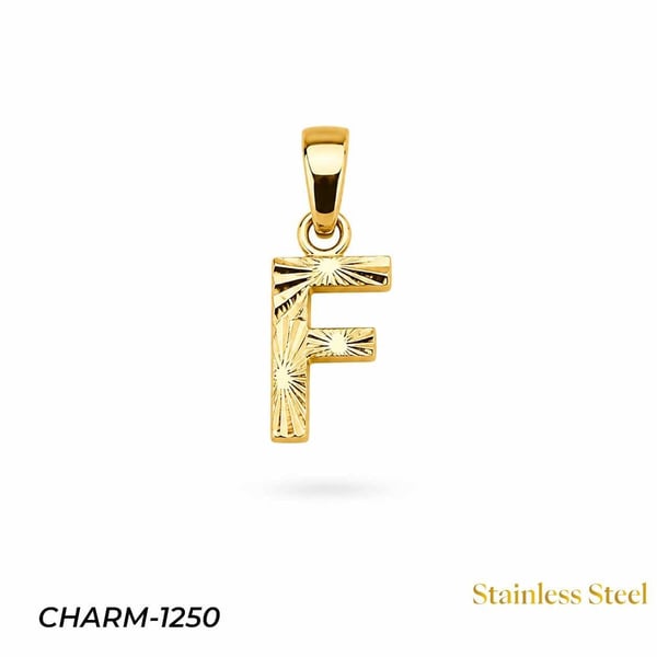 14K Kuyumcu Model Harf Kolye (F) // CHARM-1250CHARM-1250