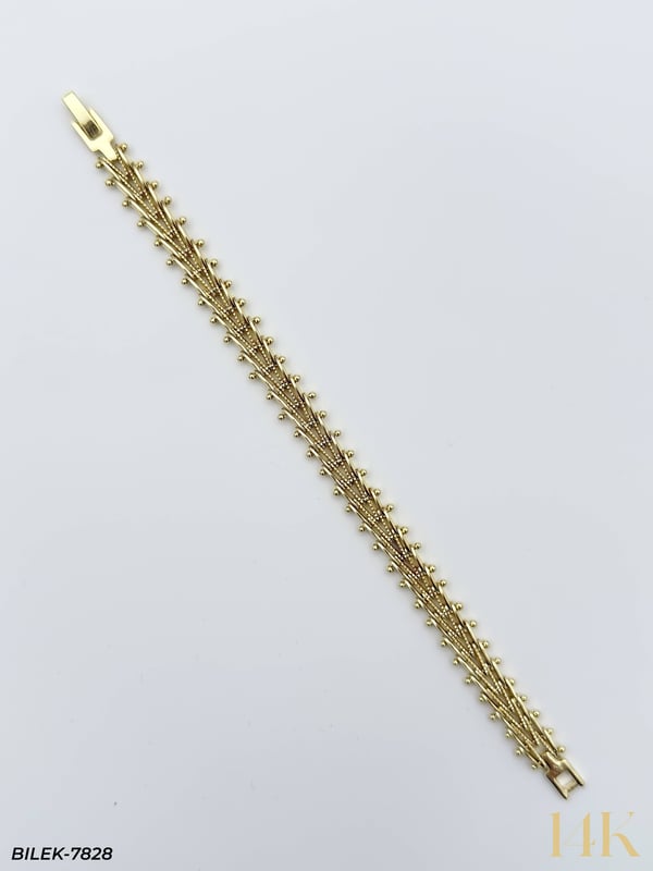 14K Kuyumcu Model Künye Bileklik // BILEK-7828BILEK-7828