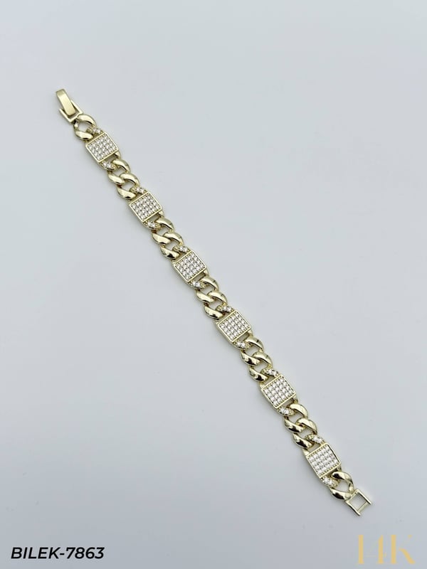 14K Kuyumcu Model Künye Bileklik // BILEK-7863BILEK-7863