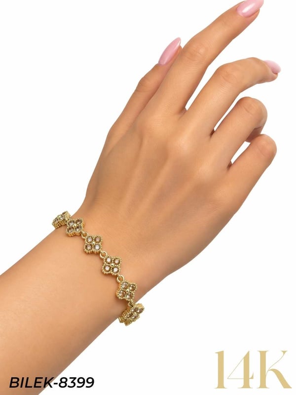 14K Su Yolu Yonca Bileklik // BILEK-8399BILEK-8399