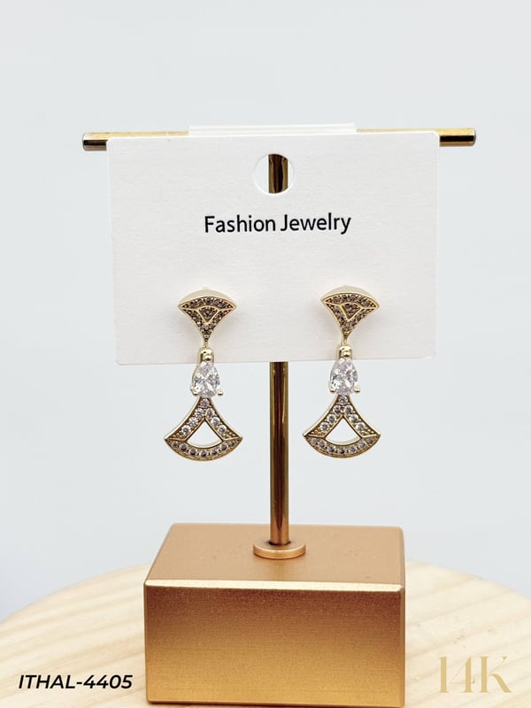14K Zirkon Küpe // ITHAL-4405ITHAL-4405