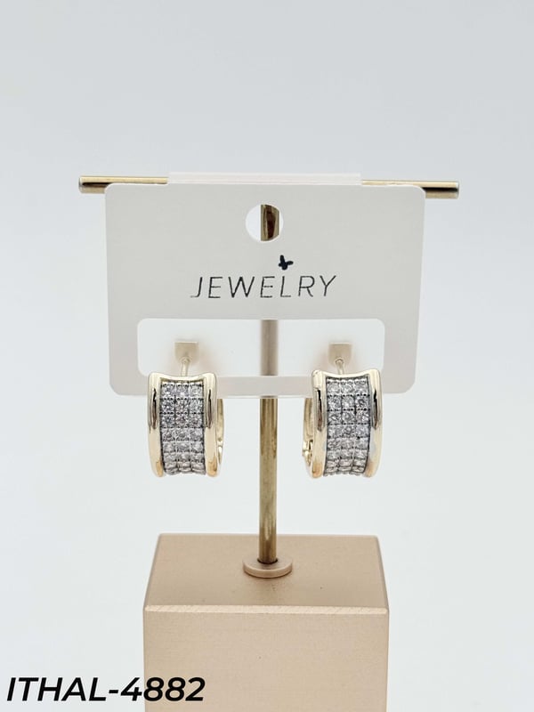 14K Zirkon Küpe // ITHAL-4882ITHAL-4882