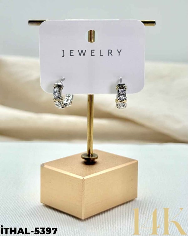 14K Zirkon Küpe //İTHAL-5397İTHAL-5397