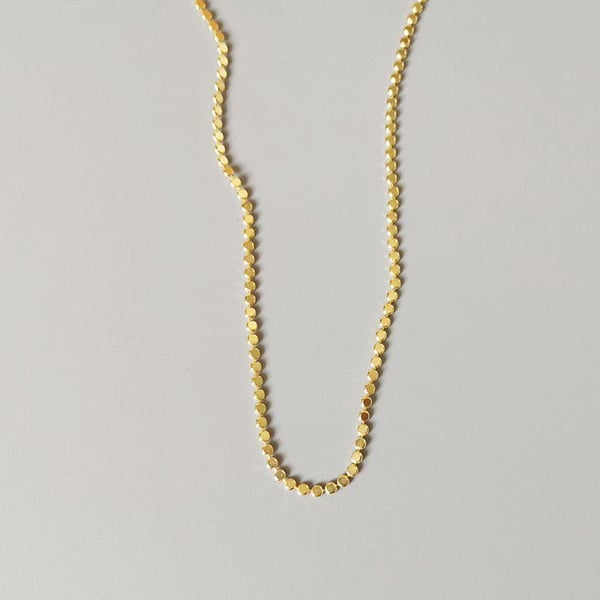 Çelik Ezme Zincir Gold 45cm // KOLYE-4067.KOLYE-4067