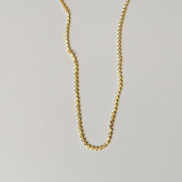 Çelik Ezme Zincir Gold 75cm // KOLYE-4068