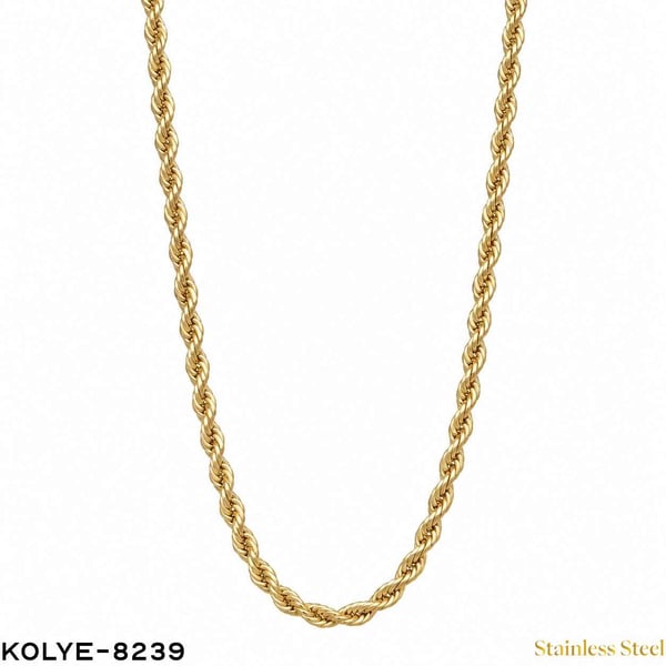 Çelik Halat Zincir Kolye 60CM //KOLYE-8239KOLYE-8239
