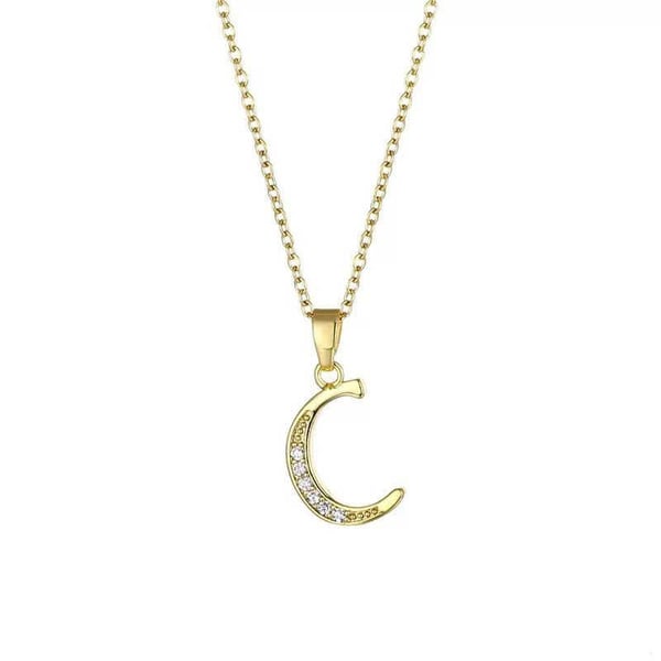 Çelik Harf Kolye 45cm // KOLYE-6624.KOLYE-6624